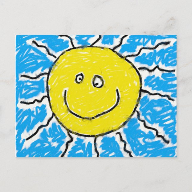 Smudgy Sol Vykort (Framsida)