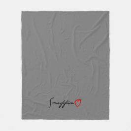 Smuffin hjärtafilt fleecefilt