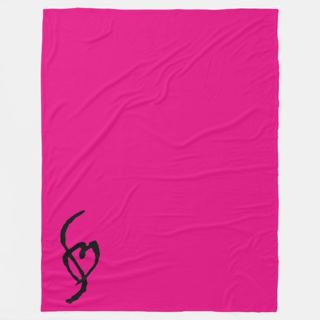 Smuffin Smut markerar STORA ullfiltshock rosa Fleecefilt (Framsidan)