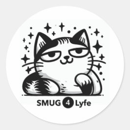 SMUG4Lyfe - Det är ett sätt att leva! Runt Klistermärke