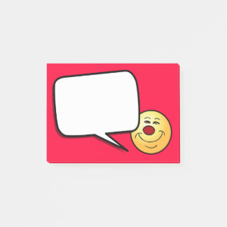Smug Ansikte Grumpey Post-it Block