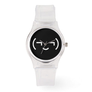 Smug Emoticon (bilder ‿t) japanska Kaomoji Armbandsur