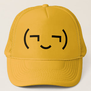Smug Emoticon (bilder ‿t) japanska Kaomoji Keps