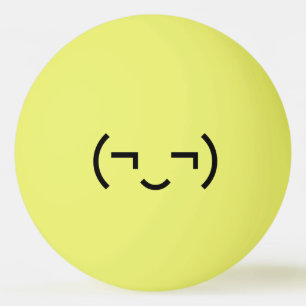 Smug Emoticon (bilder ‿t) japanska Kaomoji Pingisboll