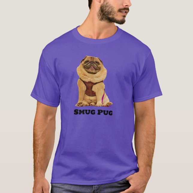 Smug Pug T Shirt (Framsida)