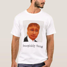 Smug Trump Putin Ansikte T-Shirt