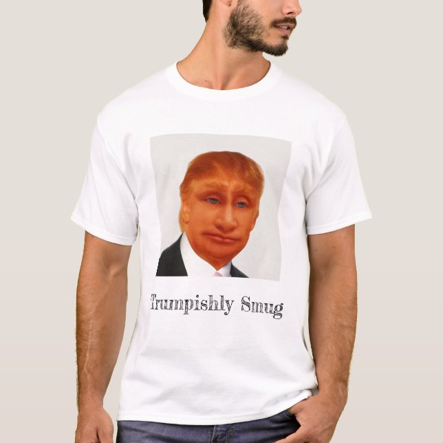 Smug Trump Putin Ansikte T-Shirt (Framsida)