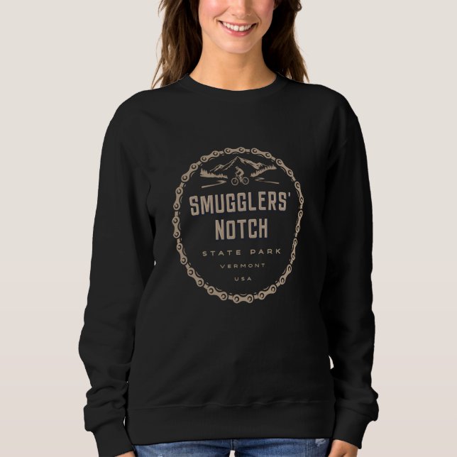 Smugglers' Noch State Park Vermont Mountain Bike T Shirt (Framsida)