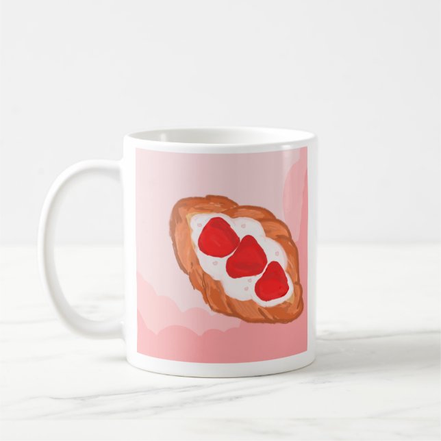 Smultrongång croissant kaffemugg (Vänster)