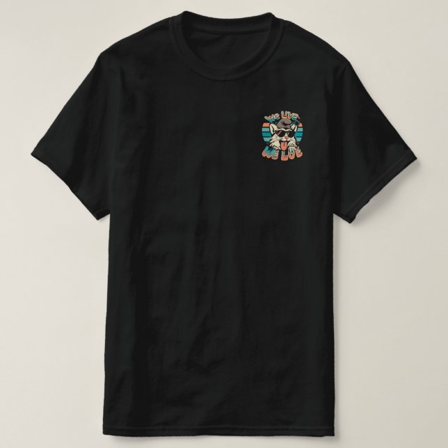 Smurf Cat - Vi lever Vi älskar  T Shirt (Design framsida)