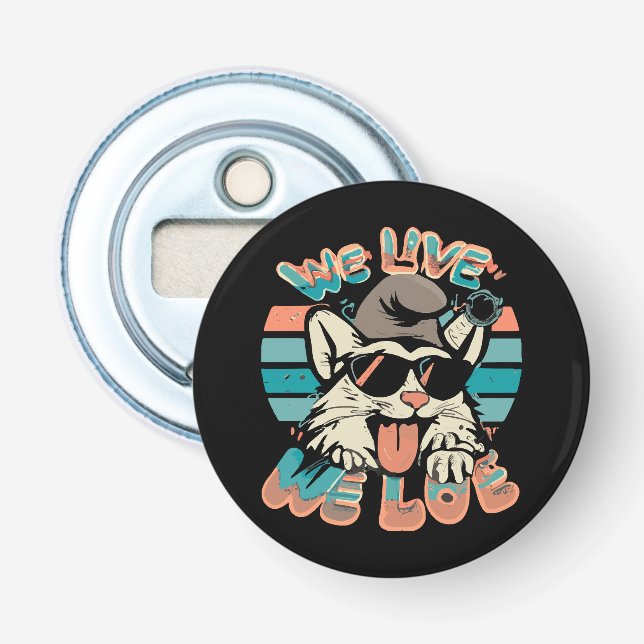 Smurf Katt - Vi Lever Vi Älskar  Flasköppnare (Framsidan)