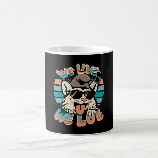 Smurf Katt - Vi Lever Vi Älskar  Kaffemugg (Center)