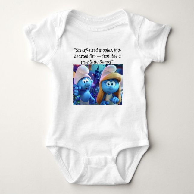 Smurfar baby  t shirt (Framsida)
