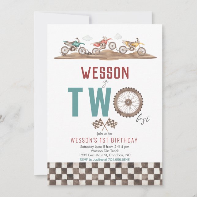 Smuts Cykel Andra Inbjudan, Motorcykel Inbjudan (Framsida)