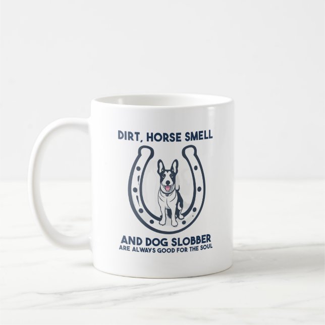 Smuts, häst och Hund Slobber är alltid Bra Kaffemugg (Vänster)