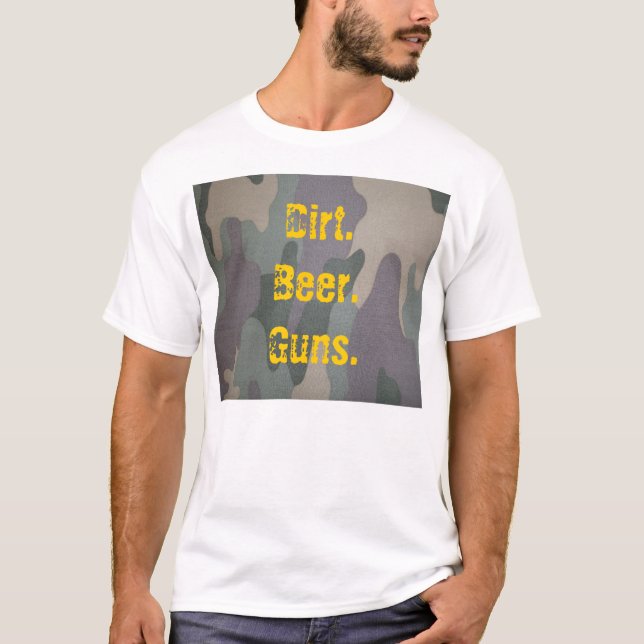 Smuts. Öl. Trycksprutor T-shirt (Framsida)