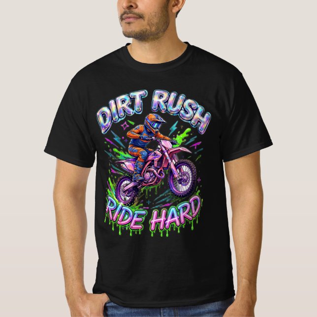 Smuts Rush Ride Hård Syra Drip T Shirt (Framsida)