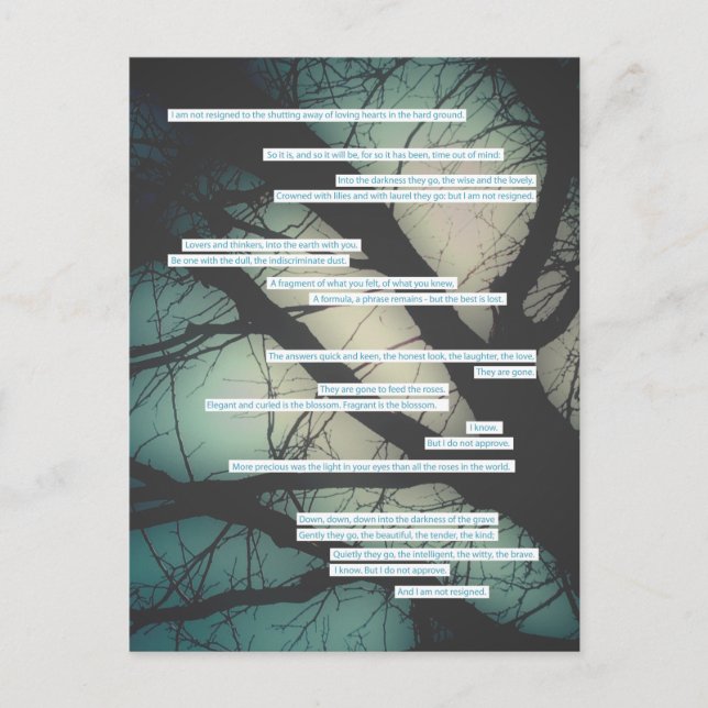 Smuts utan musiksympatikort vykort (Framsida)