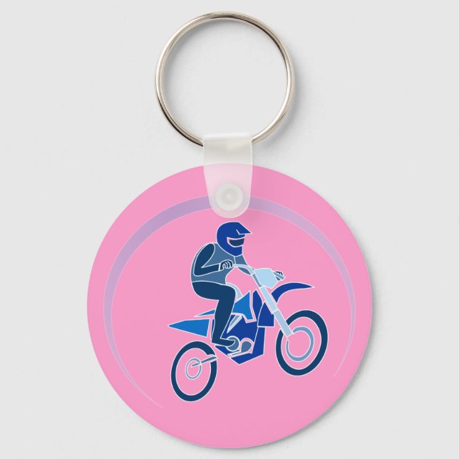 Smutsa Biker Vector Biking Nyckelring (Framsida)