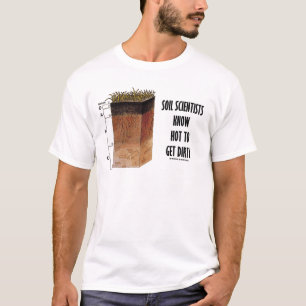 Smutsa forskare vet hur man får smutsar ner t-shirt