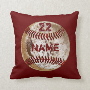 Smutsa ner baseball kudder ditt NAMN, NUMRERAR, Kudde
