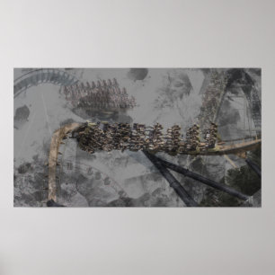 Smutsa ner Collageberg- och dalbanaaffischen Poster