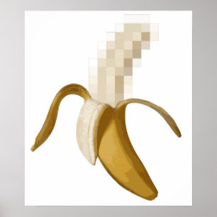 Smutsa ner den censurerade skalade bananen poster