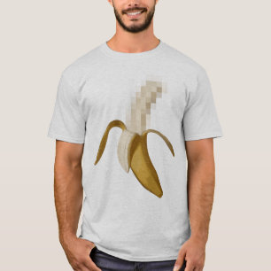 Smutsa ner den censurerade skalade bananen tröja