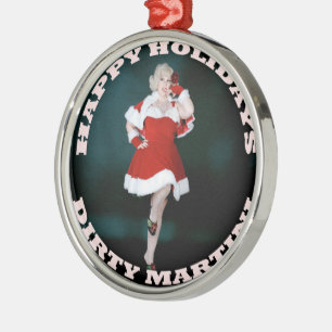 Smutsa ner den Martini julprydnaden Julgransprydnad Metall