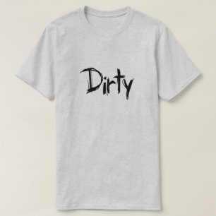 Smutsa ner den nedsmutsada smutsgrisen skrivar den tee shirt