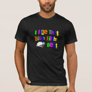 Smutsa ner den nedsmutsada T-tröja för takten T-shirt