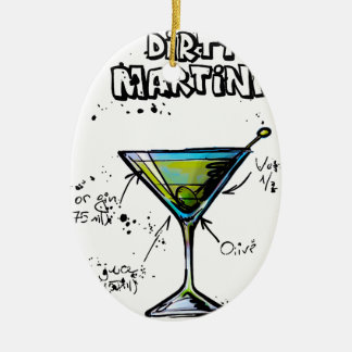 Smutsa ner det Martini coctailrecept Julgransprydnad Keramik
