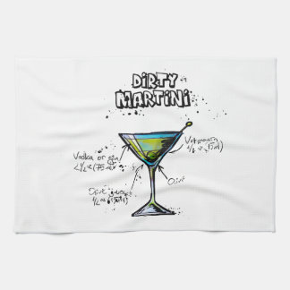 Smutsa ner det Martini coctailrecept Kökshandduk
