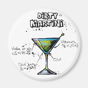 Smutsa ner det Martini coctailrecept Magnet