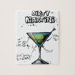 Smutsa ner det Martini coctailrecept Pussel