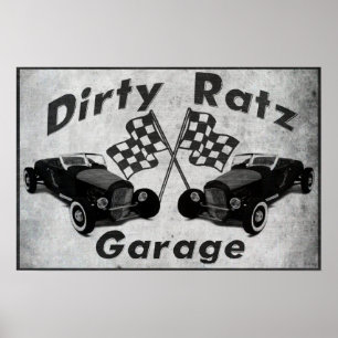Smutsa ner det Ratz garage Poster