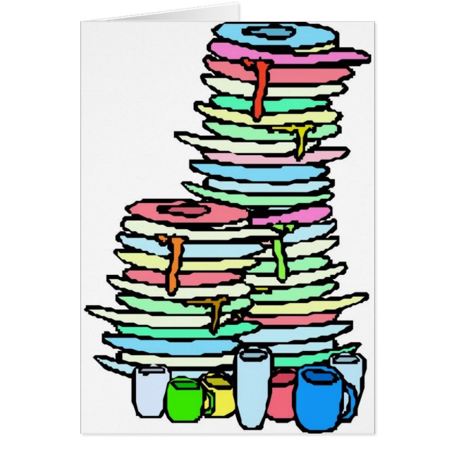 Smutsa ner diskkortet hälsningskort (Framsidan)