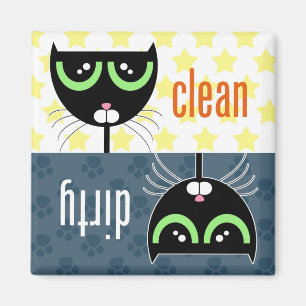 Smutsa ner/fullständigt katten - magnet
