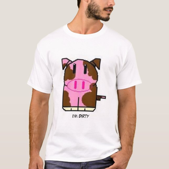 Smutsa ner grisT-tröja Tee (Framsida)