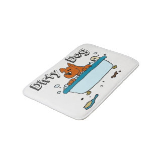 Smutsa ner hundbadmattan badrumsmatta