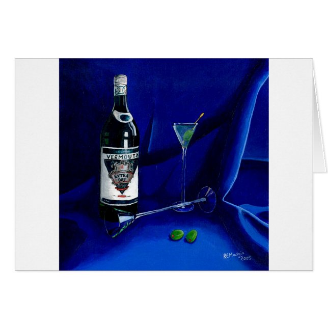 Smutsa ner Martini Hälsningskort (Framsidan Horizontal)