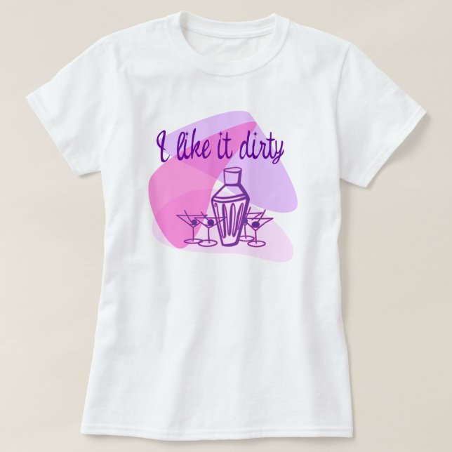 Smutsa ner Martini T-shirt (Design framsida)