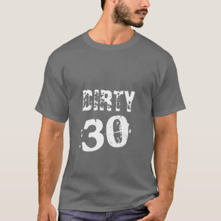 Smutsa ner mörk trettio tee shirt