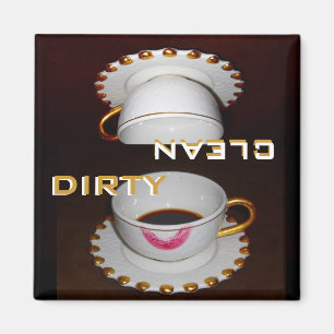 Smutsa ner och ren diskarefinaredisk magnet