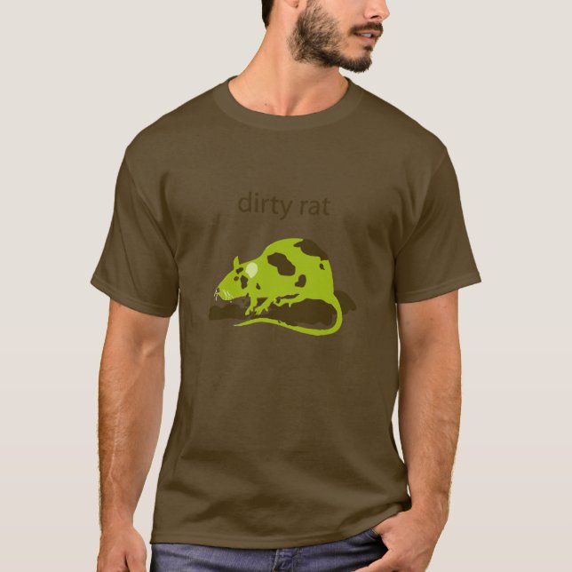 smutsa ner råttan t-shirt (Framsida)