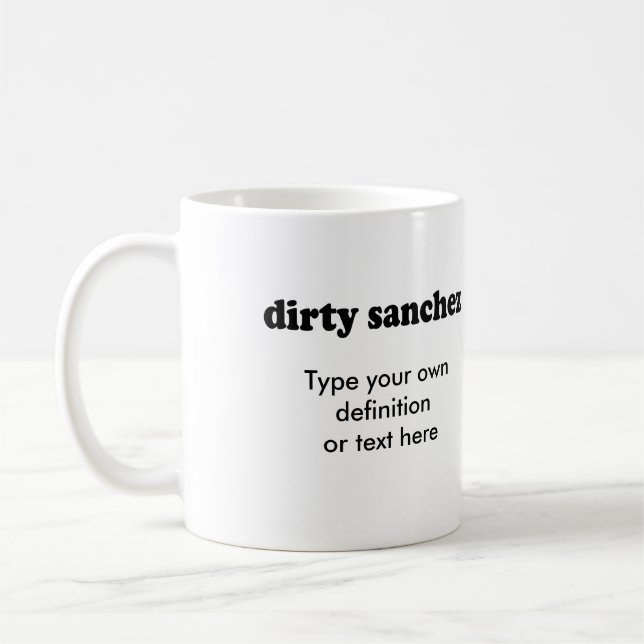 SMUTSA NER SANCHEZ KAFFEMUGG (Vänster)