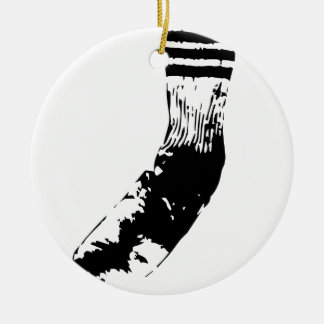 Smutsa ner sockor julgransprydnad keramik