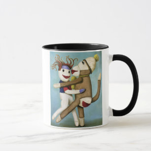 Smutsa ner sockor som dansar tangoen mugg