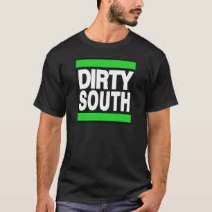 Smutsa ner södra grönt tee shirt
