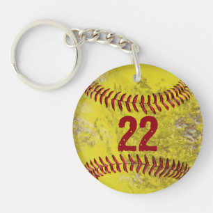 Smutsa ner softballet Keychains som PERSONLIGEN